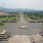 Mexique - Site de Teotihuacan - Pyramides du Soleil et de la lune